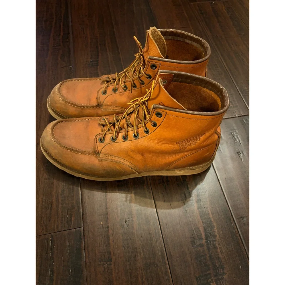 Red Wing 10875 Traction Tred 6-Inch Leather Work Boots Brown Mens